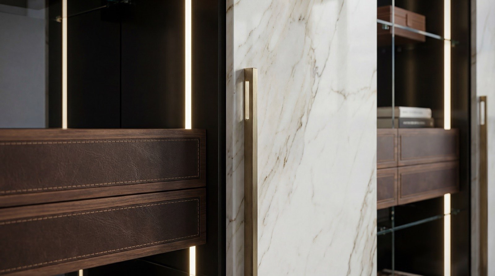 Blum hardware close-up